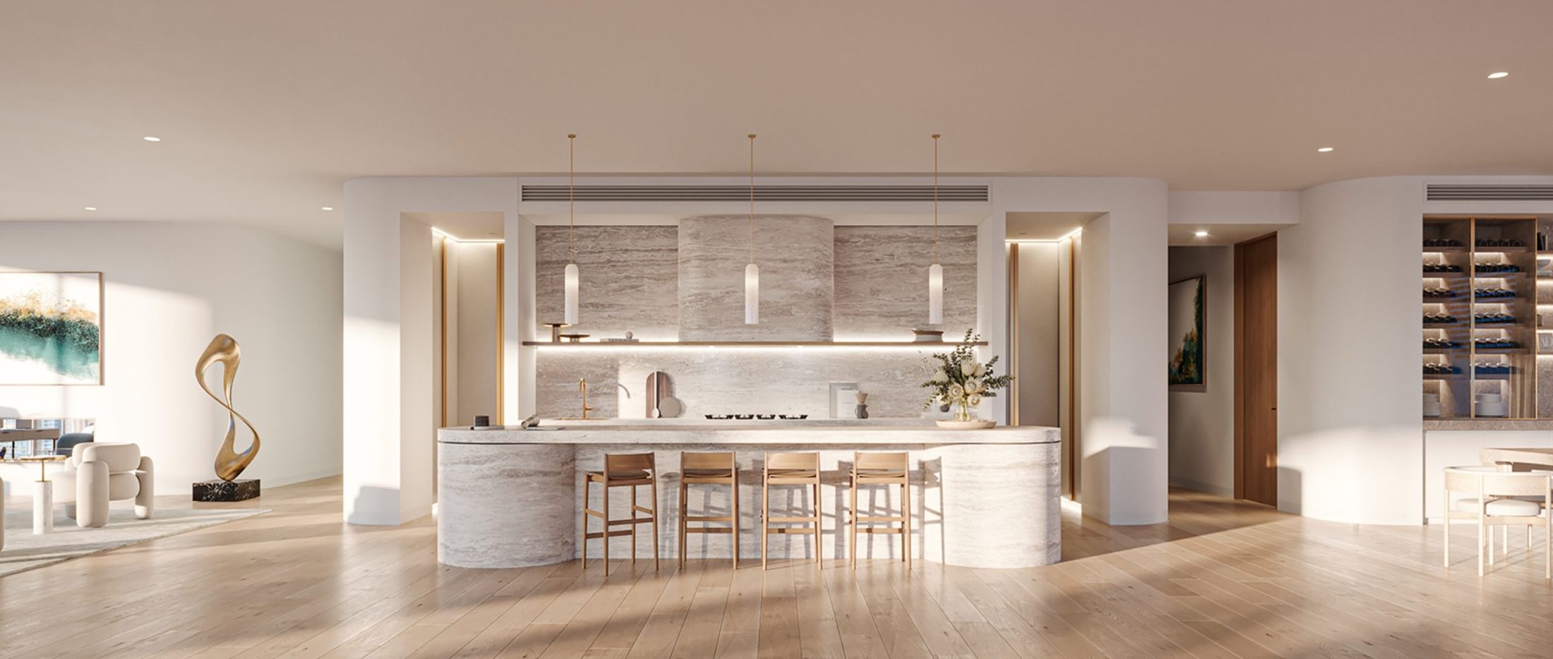 Skylounge kitchen and dining, Drift Residences